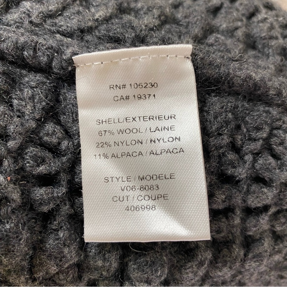 Joie Wool Blend Cascade Open Knit Cardigan Gray - Picture 7 of 7